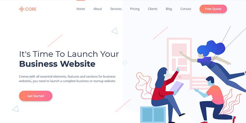 Core - Bootstrap HTML Business Website Template